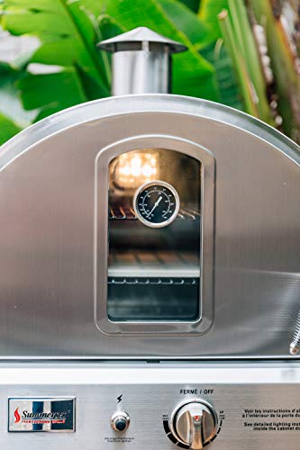 Summerset 'The Oven' Outdoor Built-In Or Counter Top Large Capacity Gas Oven With Pizza Stone And Smoker Box, 304 Stainless Steel Construction, Liquid Propane #TOP2