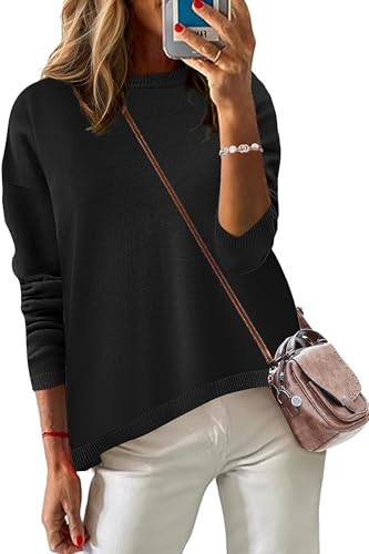 Image of Zeagoo Sweaters for Women Fall Outfits Trendy 2025 Long Sleeve Shirts Bussiness Casual Knit Pullover Sweater Tops