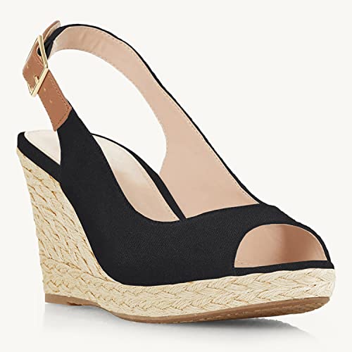 Juliet Holy Womens Ankle Strap Espadrille Wedges Round Open Toe Platform Slingback Slip on Peep Toe Sandals Comfort Summer Shoes2