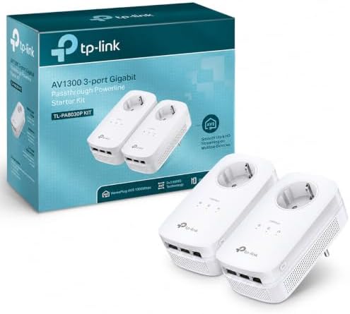 TP-LINK TL-PA8030PKIT 1200 Mbps Pack de 2 Adaptateurs CPL…