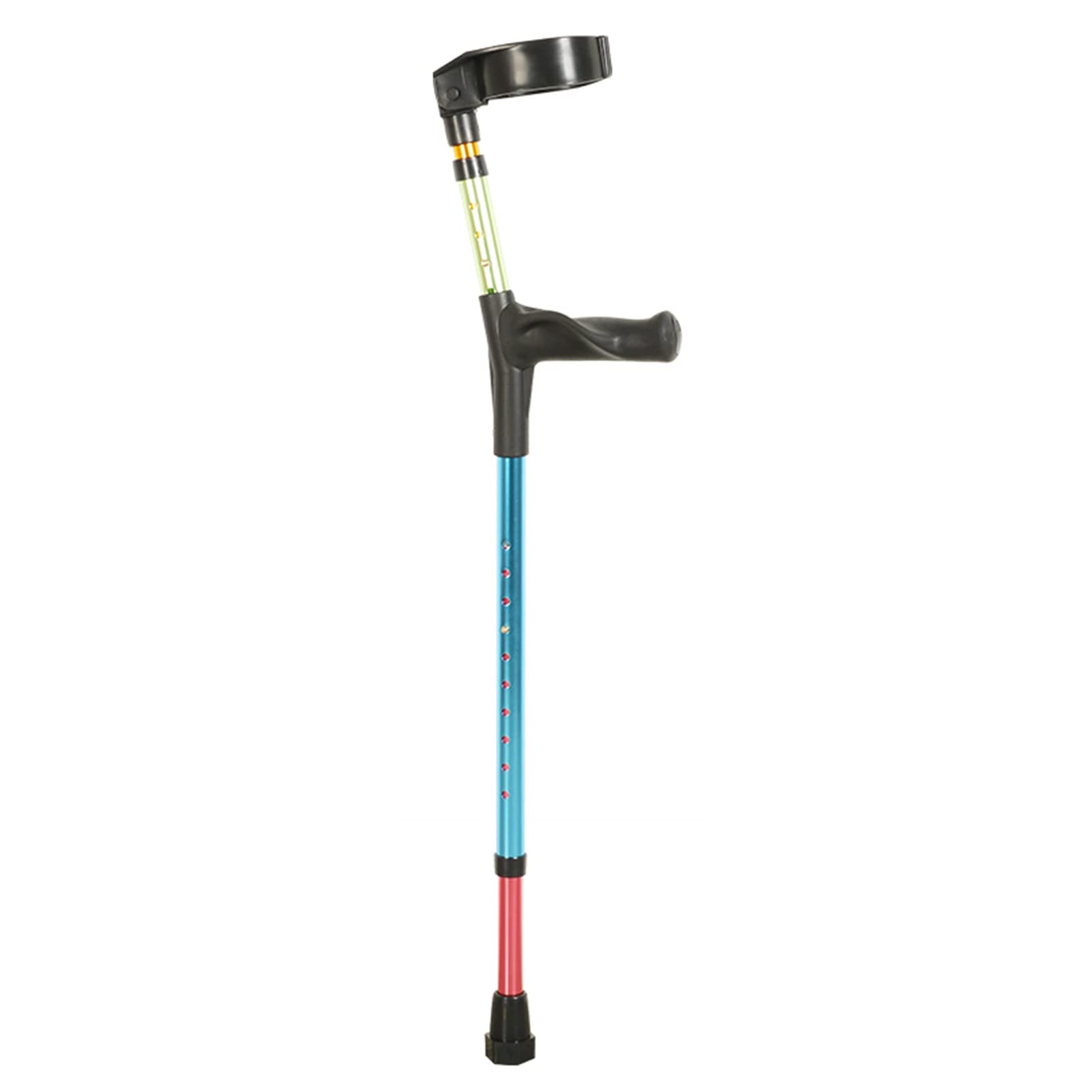 Muletas de Antebrazo para Niños, Bastones Médicos de Aluminio, Mango Ergonómico, 13 Muletas Ajustables en Altura, Muletas Ligeras para Caminar, Altura Aplicable: 110-160 cm