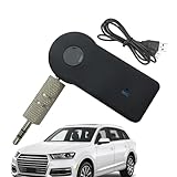 Wireless Adapter for Car – PP Metal 3.5mm 4.1 | Audio Converter Adapter | Aux Connector Wireless Receiver Hands Free Music Streaming Ádapter for Car TV Speakers Headphones Travel Daily Use