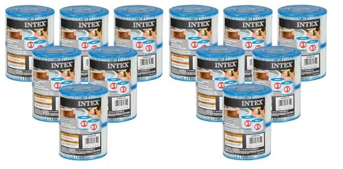 Intex Cartouches pour Spa 12 Lot de 2 Cartouches de Filtration Soit 24 Cartouches