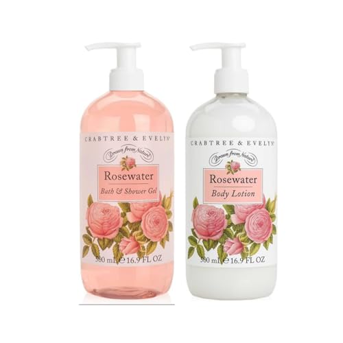 Rosewater | Bath & Shower Gel | Body Lotion | 500ml Each