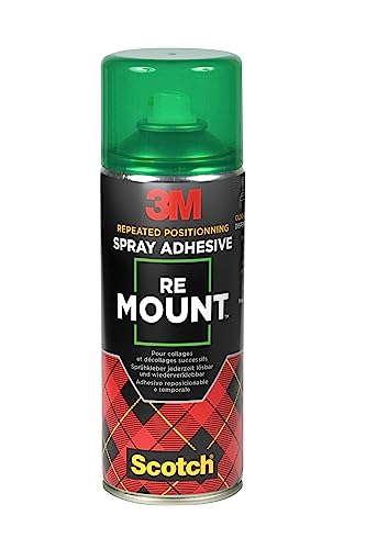 Scotch Adesivo Spray ReMount, 400 ml, 1 Bomboletta o Confezione