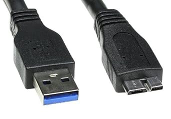 OEM SuperSpeed USB 3.0 Cable A to Micro B for WD/Seagate/Clickfree/Toshiba/Samsung External Hard Drives 3ft - 100cm - 1m