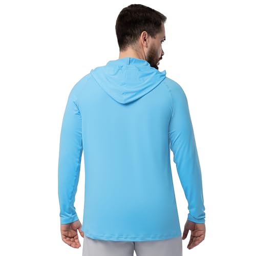 ColdPruf Men's Sunpruf Long Sleeve Performance Sun Protection UPF 30 Hooded Shirt2