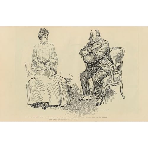 ArtDirect He; I hope the fact that i've led a gay life . (1900-1905) Unframed Art Print Giclee Poster by Charles Dana Gibson - Ready for Framing with Customization Sizes 10x6, 14x9, 20x13, 36x23, 48x31 and 60x39 inches