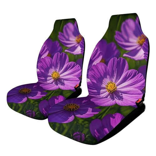 Housses de siège de voiture à fleurs violettes pour rafraîchir votre habitacle