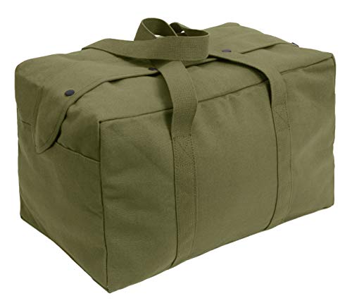 Rothco Small Canvas Parachute Cargo Bag – Rugged Outdoor Storage Travel Duffle