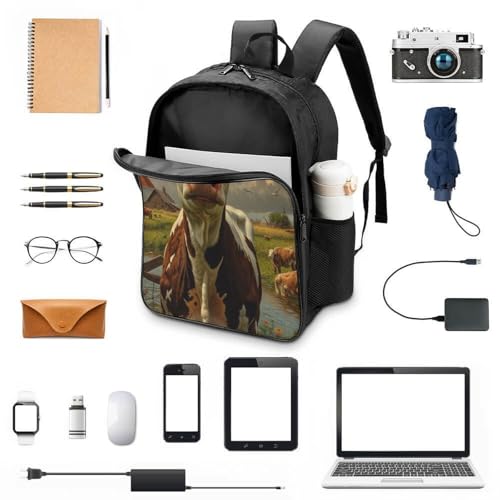 Mochilas infantiles ergonómicas de vaca evitan dolor de espalda en niños 4