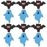 Motifs stimulants : les gommes et les formes de gommes d'animaux de dessin animé mélangent des mini gommes d'halloween et des de gomme de thanksgiving, attirant l'intérêt pour des expériences d'apprentissage amusantes et vivantes, papeterie kawaii, gommes kawaii