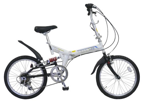Amazon | AERO FOLDING 20型 6段変速・リアサス付 折りたたみ自転車