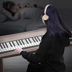 Dilwe Piano à Clavier Souple, Piano à Clavier Enroulable en Silicone Pliable Clavier de Piano Rechargeable à 61 Touches… - Les Beatles, Paul McCartney, John Lennon, RIngo Starr, George Harrison Dilwe Piano à Clavier Souple, Piano à Clavier Enroulable en Silicone Pliable Clavier de Piano Rechargeable à 61 Touches… – Image 4