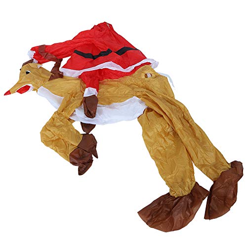 WNSC Roupa inflável de Natal, fantasia para adultos (Natal montando cervo X121)