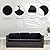 8Pcs Stretch Patio Cushion Covers Outdoor Cushion Covers,for Outdoor Couch Cushion Covers Replacement,Outdoor Sofa Covers Patio Slipcovers Couch Cover,Washable Furniture Cover (Black, Cover Only)