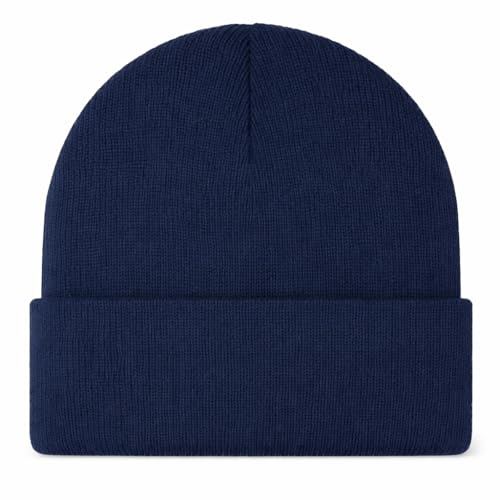 The ScotchMan Herren Damen Outdoor Beanie Strickmütze Wollmütze Einheitsgröße Navy