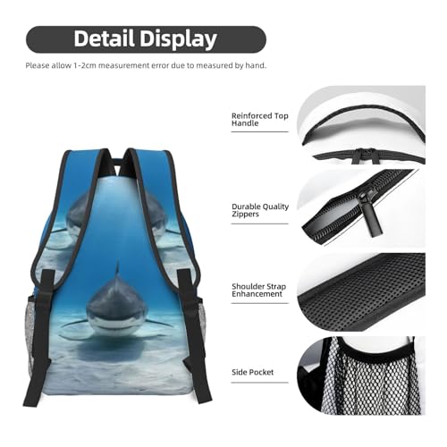 Sac à dos ordinateur requin tigre pour voyager léger sans stress