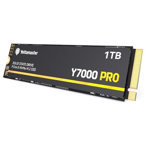 Yottamaster Y7000Pro 1TB SSD M.2 PCIe 4.0, Up to 7000MB/s, M.2 2280 NVMe Internal Solid State Drive with 3D QLC NAND Flash, Upgrade Storage for PS5, PC Computer, Laptop, Gaming Cover