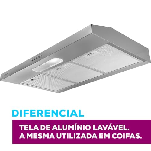 SUGGAR DEPURADOR DE AR SLIM 80CM 3 VEL. PRATA 110V DPS181PR glide