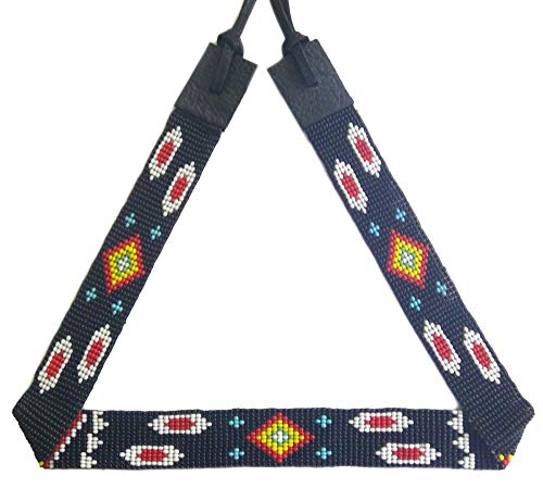 Image of Cowboy Western Beaded Hat Band Rodeo Style Handmade