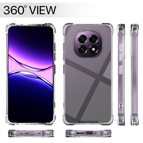 Image of Pikkme Back Cover Oppo F29 5G Clear Hybrid Shockproof PC + TPU Bumper Case