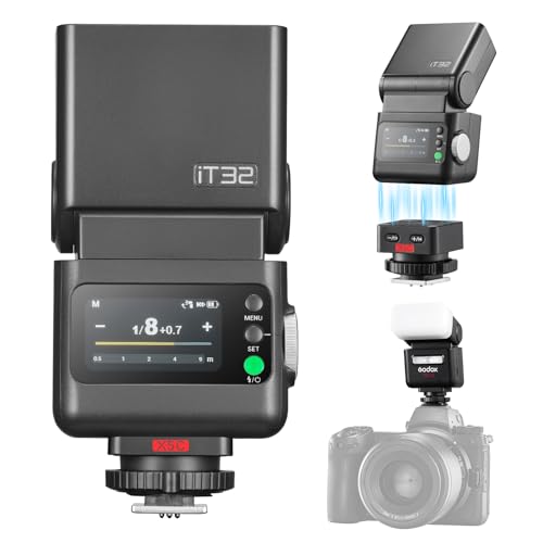 Image of Godox iT32 TTL HSS Flash for Canon with X5-C Trigger, 1 /80000s HSS 2.4G Wireless Off-Camera Kit, Magnetic Quick Release & USB-C for Portrait Wedding Event Photography