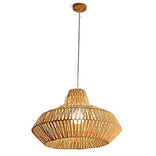 Lustre panier de cuisine rustique et suspension rotin faite main - 2