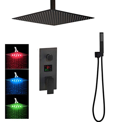 Douchette et ensemble de douche à LED de plafond au design épuré