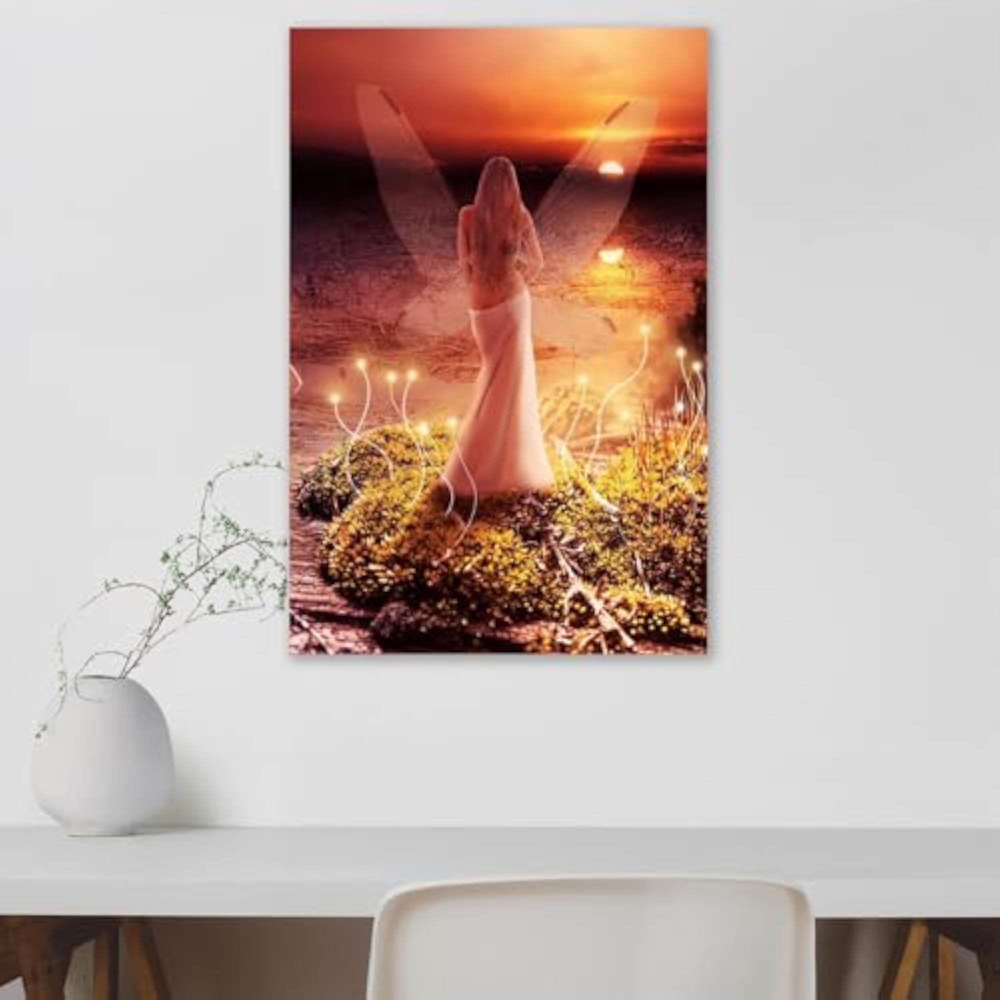 Fairy with Transparent Wings Wall Sticker