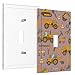 Buyidec Tools And Excavators 1 Gang Single Toggle Outlet Light Switch Wall Plate Cover Decorative Electrical Face Receptacle Cover Plate with Screws