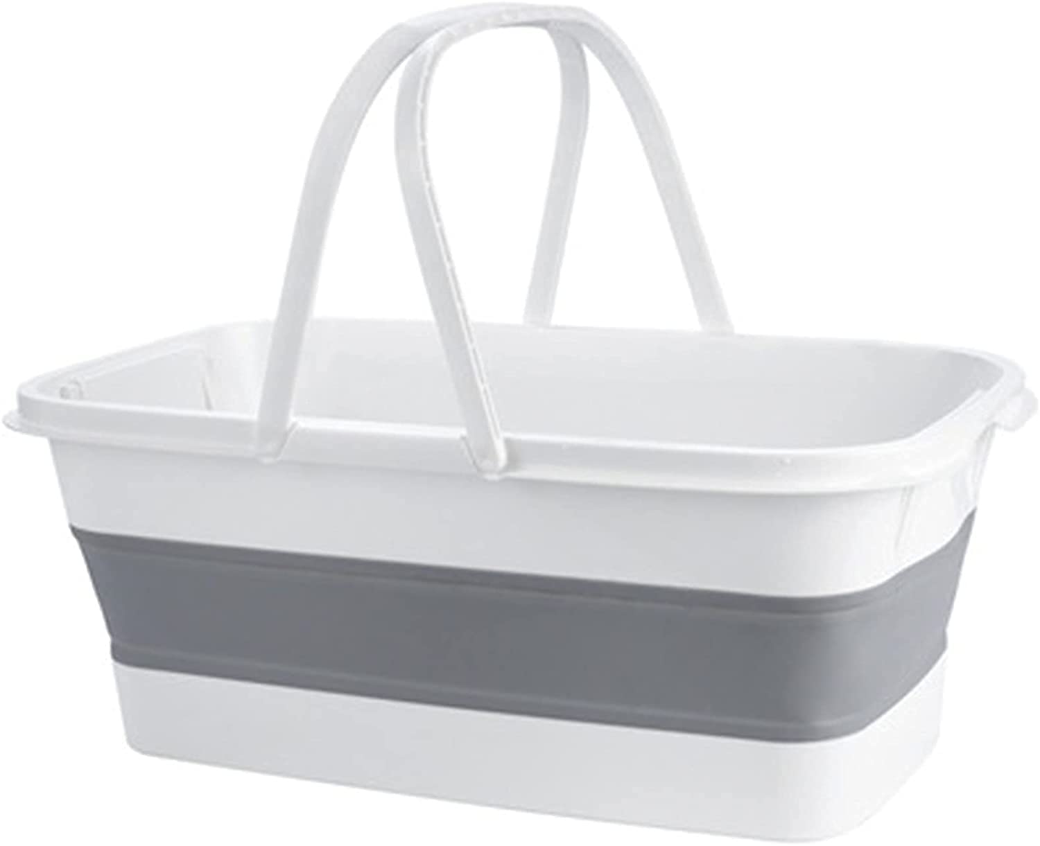 Seau pliage plastique de compression ménagère rectangulaire et épaissi