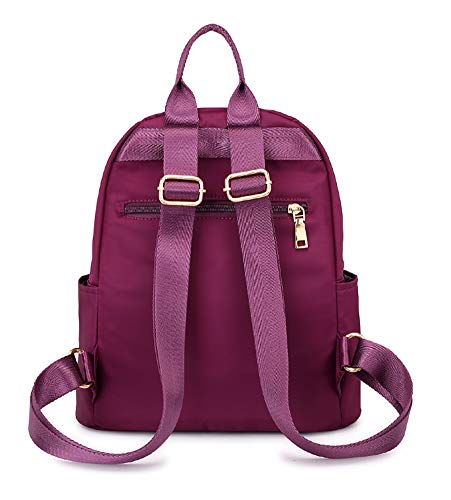Image of Women's Mini Backpack - Small Nylon Day Pack, Fashion Backpack (Red)