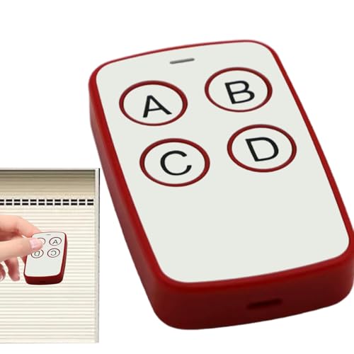MHz - Mando a Distancia electrónico inalámbrico para Puerta de Garaje, Control Remoto de clonación de 4 Botones, Control Remoto eléctrico de Repuesto MHz para el hogar y el Negocio