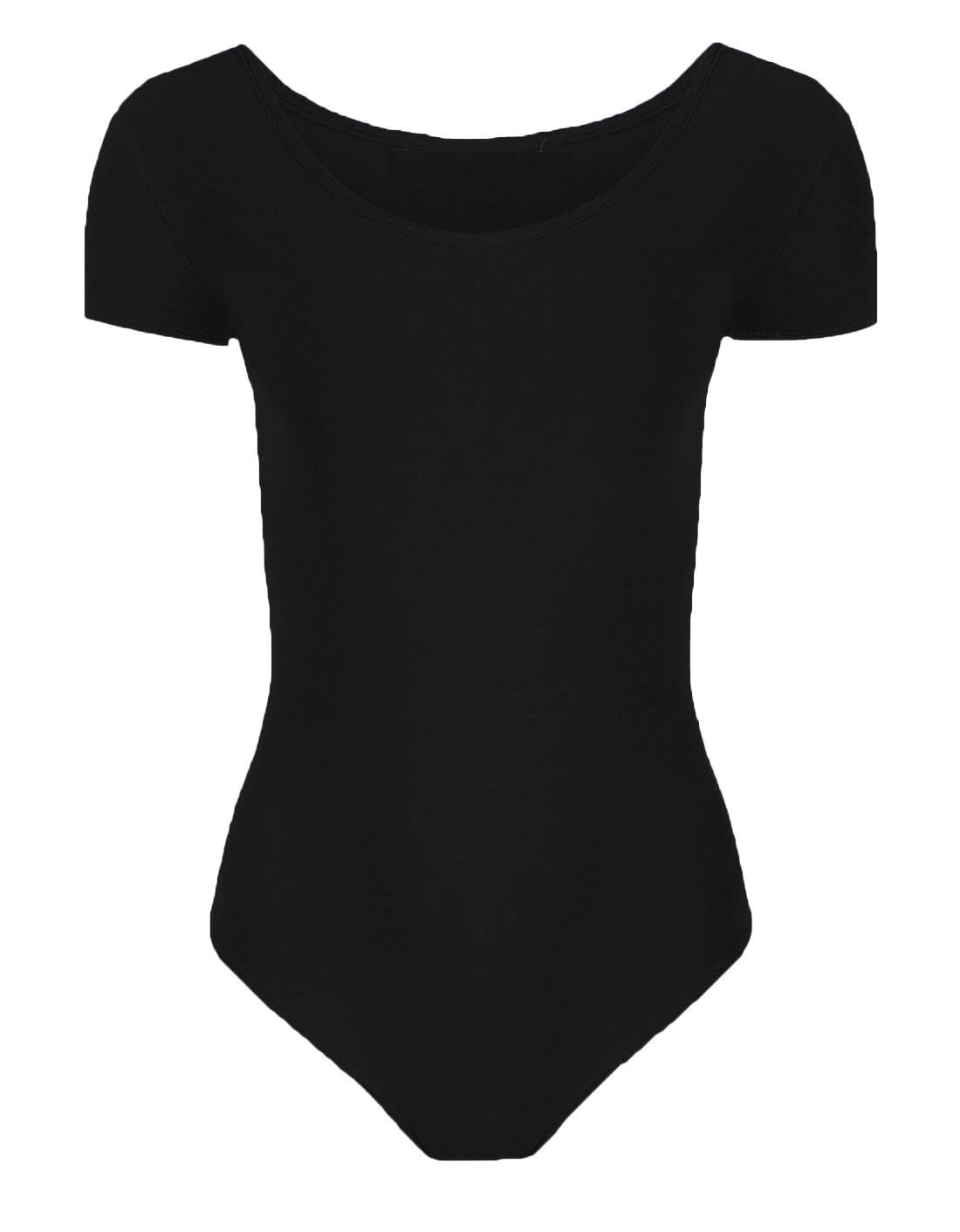 Janisramone Meisjes Ballet Dans Leotard Mouwloos Kinderen Effen Microvezel Rekbaar Slank Gymnastiek Bodysuit Top, Neon Roze, 3-4 jaar