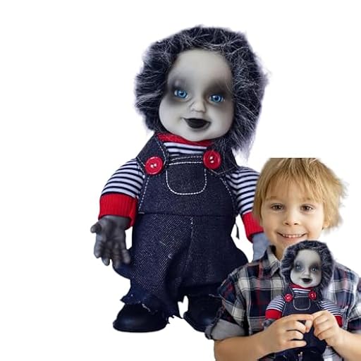 Muñeca espeluznante de fantasía, muñeco espeluznante animatronic, muñeca de Halloween espeluznante activada por sonido, sonido espeluznante, movimiento espeluznante, muñeca decorativa espeluznante | Ya disponible en tu tienda friki favorita! En mundofriki.es!