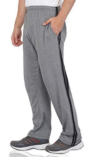 Image of Fflirtygo Men's Regular Fit Two Stripe Color Cotton Track Pants