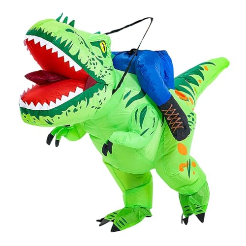 Jojomis Costume de Dinosaure Gonflable pour Enfants, Déguisement d'Équitation Gonflable pour Spectacle et Festival- 80 à 100 Cm