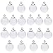 20pcs 16mm Mini Empty clear glass globe 4mm mouth wish glass ball bottles diy pendant charms, 8mm cap include (silver)