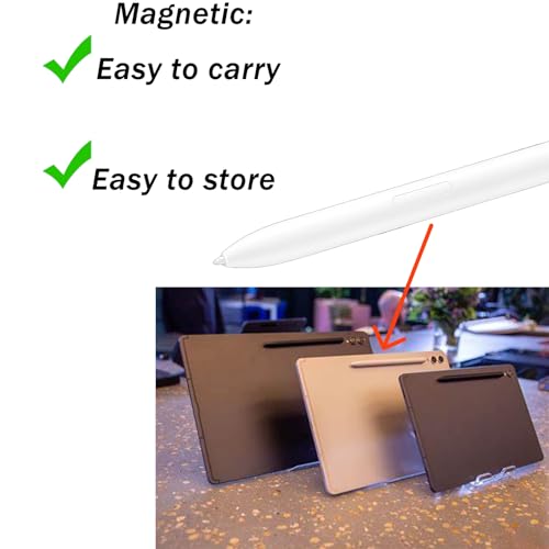 Bolígrafo Tab S9 S de repuesto para Samsung Galaxy Tab S9解決丢失烦恼 sin Bluetooth beige pack 2 3