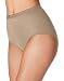Bali Women`s Set of 6 Full-Cut-Fit Stretch Cotton Brief - Best-Seller! 8, Soft Taupe