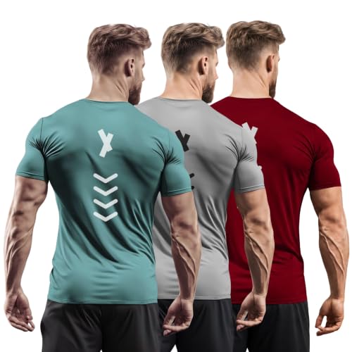 Image of 3Colours RGB Polyester Quick-Dry Sport T-Shirt, High-Performance-APEX