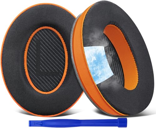 Cuscinetti Auricolari SoloWIT In Gel Refrigerante Per Bose QuietComfort 35 (QC35, QC35 II) E Altri Modelli – Sostituzione Facile, Tessuto Ice Silk - 2