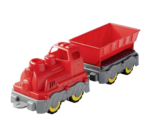 BIG Power Worker Mini Zug (45 cm) - Spielzeug-Lokomotive mit Kipp-Wagon...