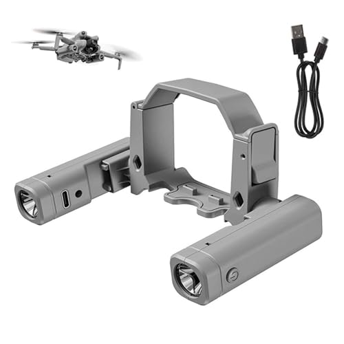 SZZCNOX Mini 4 Pro �h���[�� LED �i�C�g�t���C�g�T�[�`���C�g�A�i�C�g�i�r�Q�[�V�������C�g �[�d���ً}�����v���C�g�A�X�g���{���C�g �w�b�h���C�g DJI Mini 4 Pro�h���[���A�N�Z�T���[�p