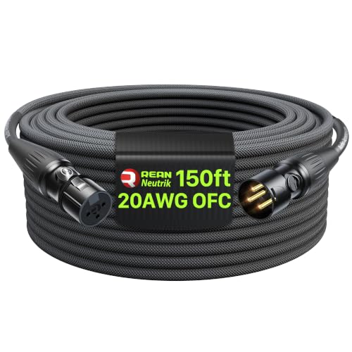 AA AUDIO ACCESSORY XLR Cables 150ft, 20AWG OFC Dual Shielded Mic Cord
