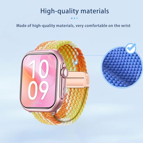 Correa de Nylon para Smartwatch SWGOTA G62 Naranja Claro miniatura 3