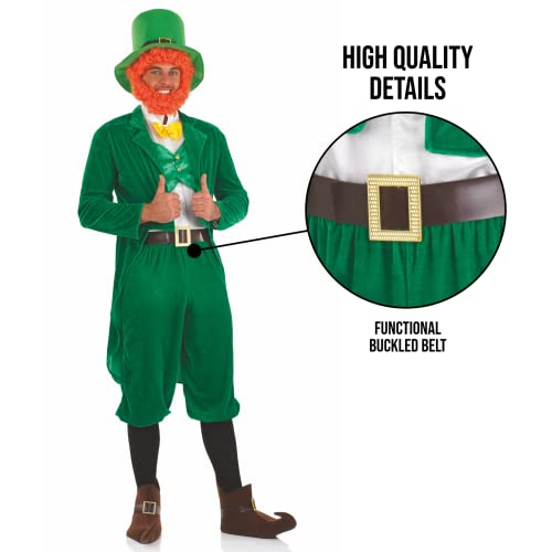 Fun Shack Leprechaun Costume Mens, Mens Leprechaun Costume, Irish Fancy Dress Mens Medium - 4