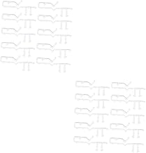 BESPORTBLE 80 Pçs Clipe De Cortina Branco Transparente Cortinas Cortina Branca Persianas Brancas Persianas De Madeira Clipes De Cortina Para Cortinas Saia De Plástico Para Persianas Clipes