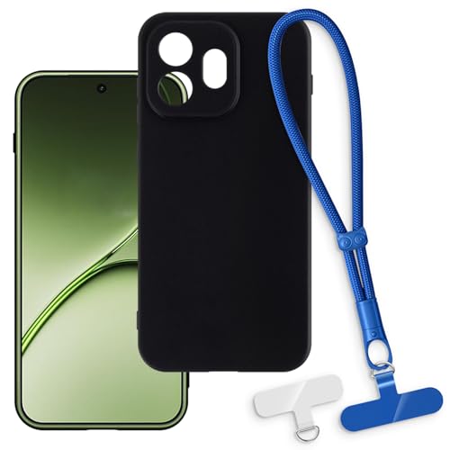 OAGELIM 2-in-1�ی�P�[�X�ƃ��X�g�X�g���b�v OnePlus 15T 5G �Ƃ̌݊������� ���O���\�ȃ��j���[�h�t���d�b�J�o�[�A����~�ߕ����h�~�O���b�v�n���h�� (�u���b�N + �u���[)